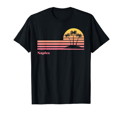 Naples Beach Florida Gradient Sunset T-Shirt - Custom Art Print Unisex - T-Shirt, Sweatshirt, Hoodie