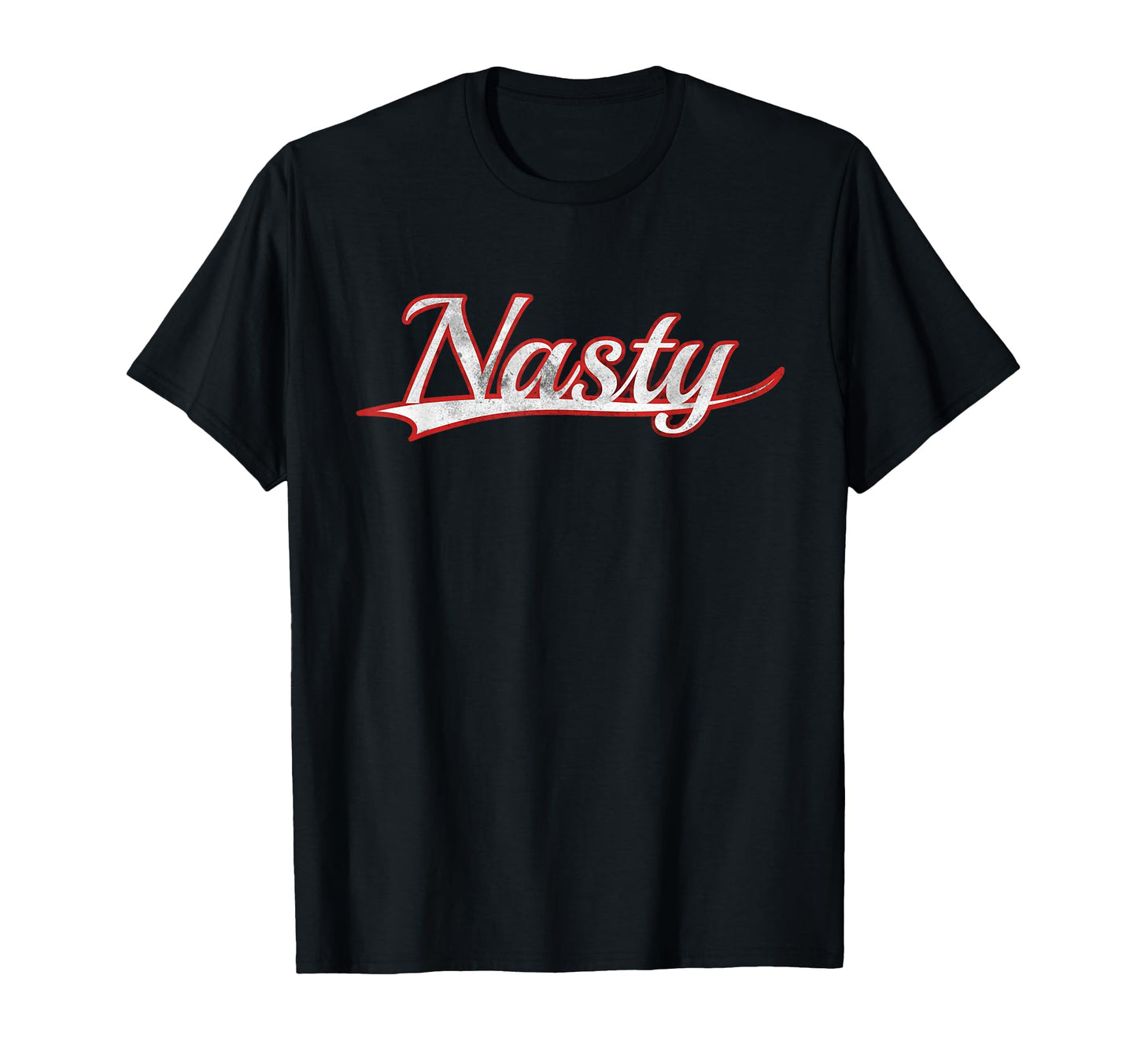 Nasty Varsity Distressed Ironic T-Shirt - Aesthetic Graphic for Adults - T-Shirt, Sweatshirt, Hoodie