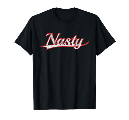 Nasty Varsity Distressed Ironic T-Shirt - Aesthetic Graphic for Adults - T-Shirt, Sweatshirt, Hoodie