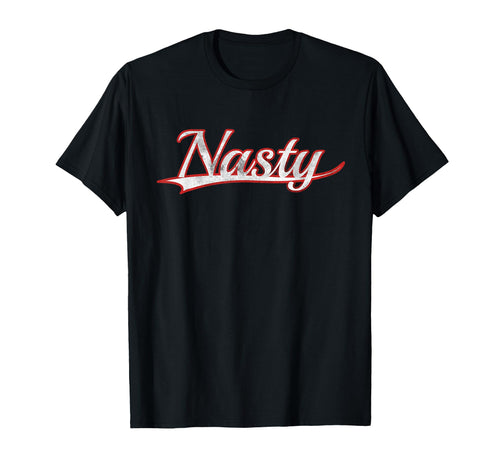 Nasty Varsity Distressed Ironic T-Shirt - Aesthetic Graphic for Adults - T-Shirt, Sweatshirt, Hoodie