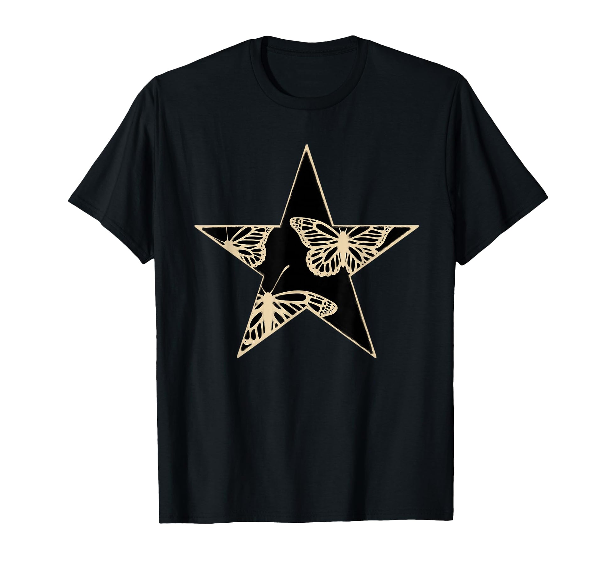 Star Stencil Graffiti Art Egirl Emo T-Shirt - Novelty Apparel for Adults - T-Shirt, Sweatshirt, Hoodie