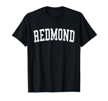Redmond Wa Distressed White Varsity T-Shirt - Streetwear Style Unisex - T-Shirt, Sweatshirt, Hoodie