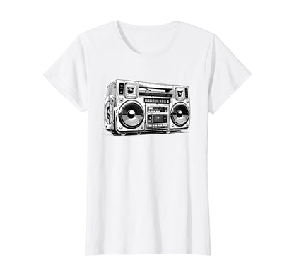 Ghetto Blaster Hip Hop 80S 90S Street T-Shirt - Novelty Apparel Men Women - T-Shirt, Sweatshirt, Hoodie