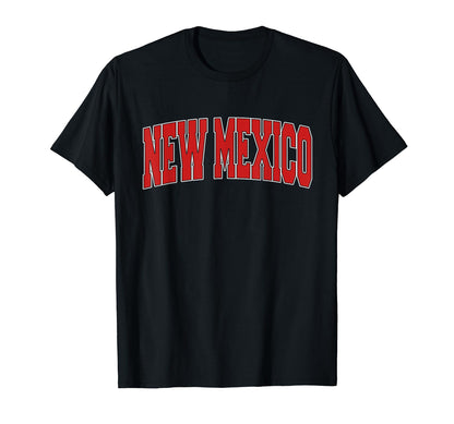 New Mexico Usa State Nm Varsity Sports T-Shirt - Custom Art Print Men Women - T-Shirt, Sweatshirt, Hoodie