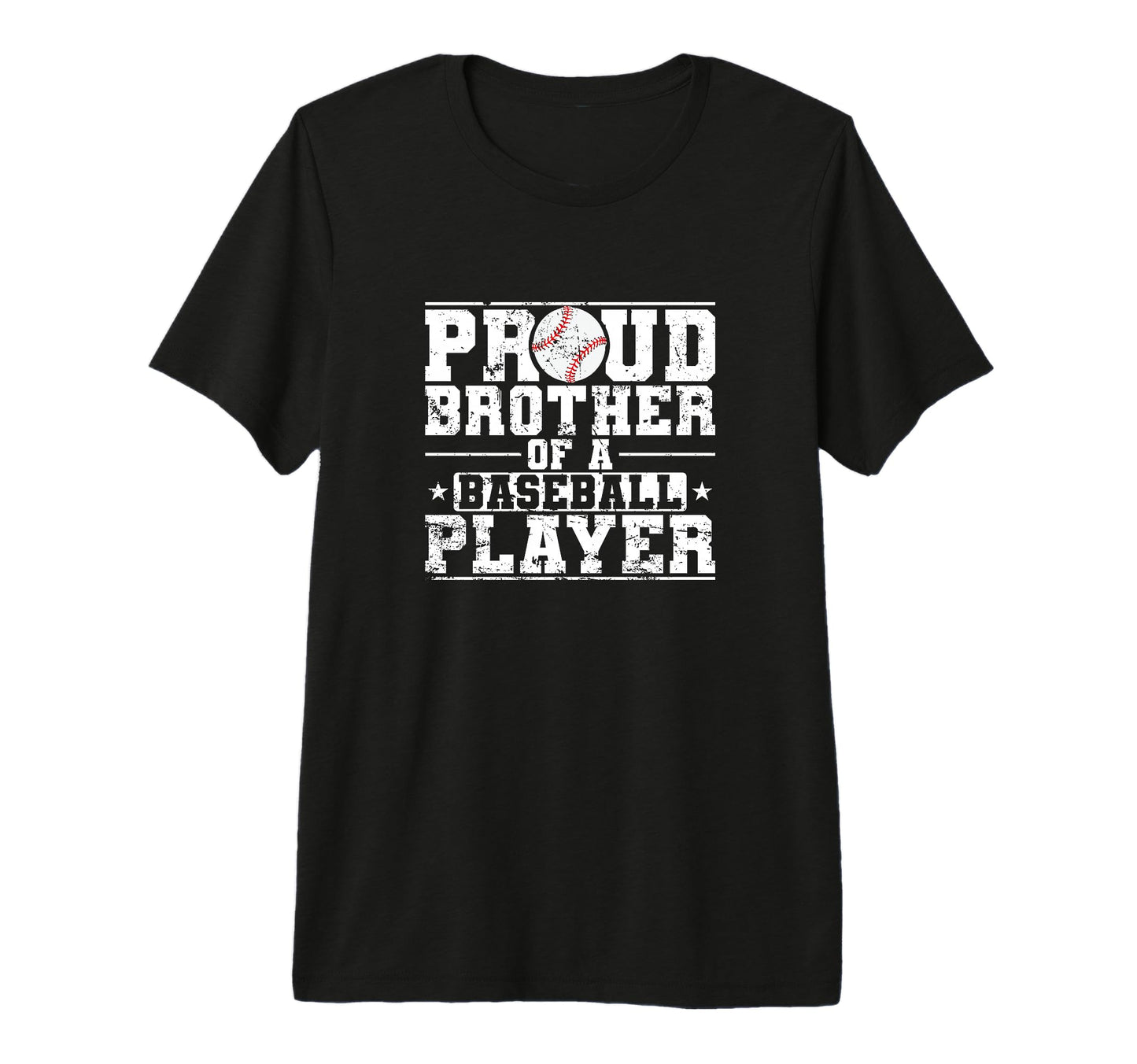 Proud Brother Baseball Player Tri T-Shirt - Novelty Apparel for Adults - T-Shirt, Sweatshirt, Hoodie