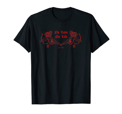 Amor Kanji Aesthetic E Sad Angel T-Shirt - Casual Everyday Wear Unisex - T-Shirt, Sweatshirt, Hoodie