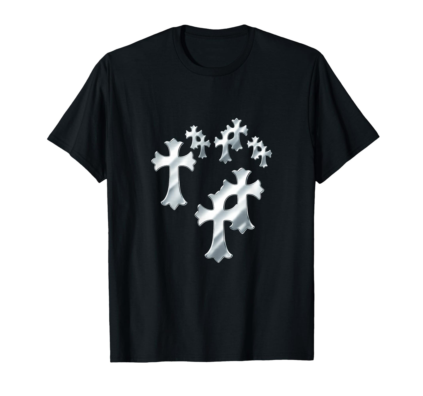 Y2K Grunge Cross Heart T-Shirt - Streetwear Style for Adults - T-Shirt, Sweatshirt, Hoodie
