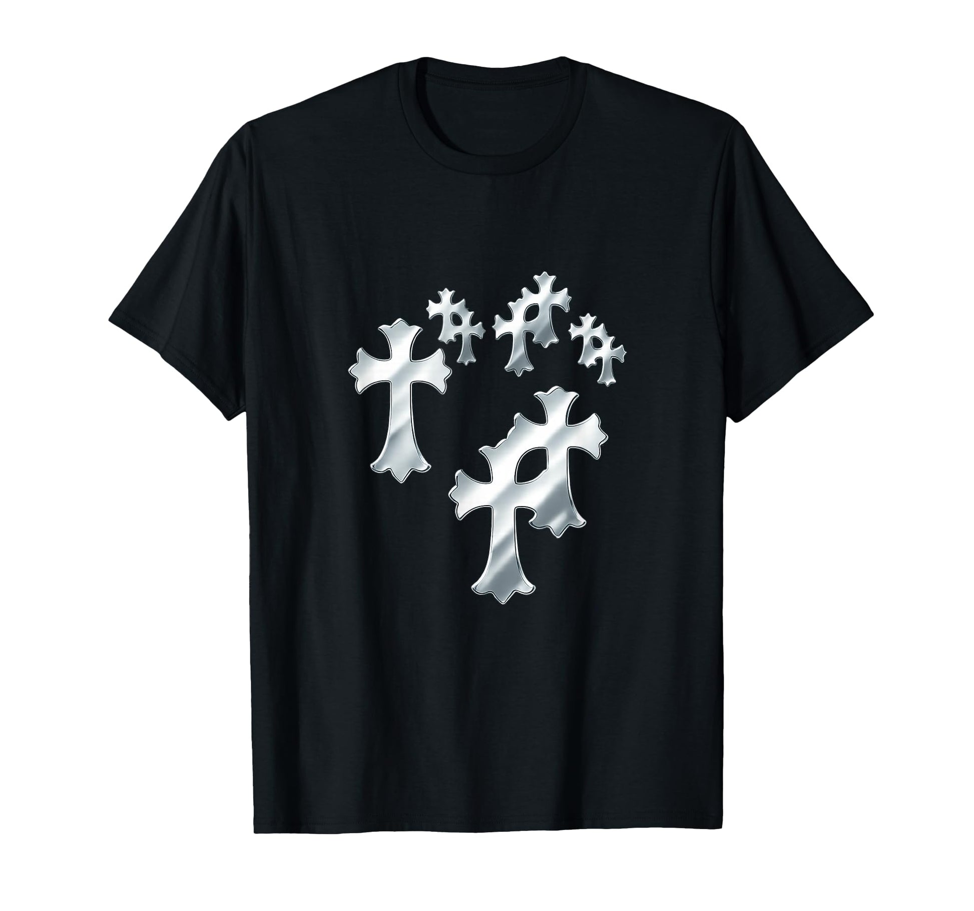 Y2K Grunge Cross Heart T-Shirt - Streetwear Style for Adults - T-Shirt, Sweatshirt, Hoodie