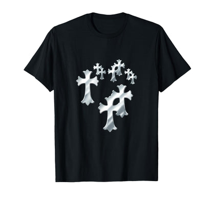 Y2K Grunge Cross Heart T-Shirt - Streetwear Style for Adults - T-Shirt, Sweatshirt, Hoodie