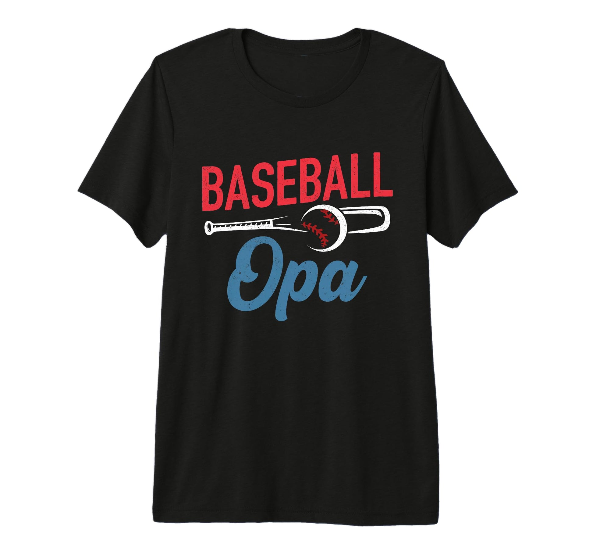 Mens Baseball Opa Life Happy Fathers T-Shirt - Novelty Apparel for Adults - T-Shirt, Sweatshirt, Hoodie