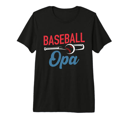 Mens Baseball Opa Life Happy Fathers T-Shirt - Novelty Apparel for Adults - T-Shirt, Sweatshirt, Hoodie