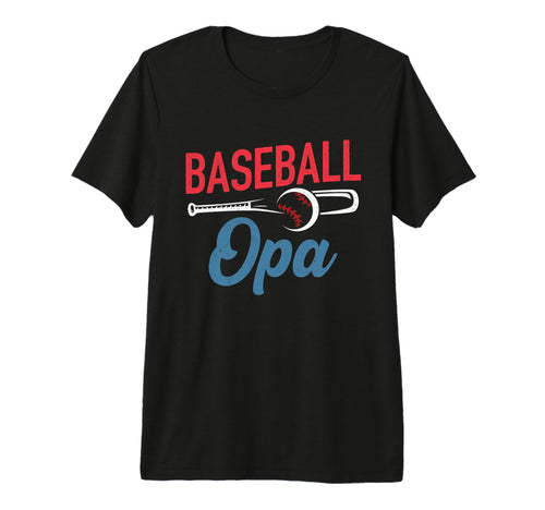 Mens Baseball Opa Life Happy Fathers T-Shirt - Novelty Apparel for Adults - T-Shirt, Sweatshirt, Hoodie