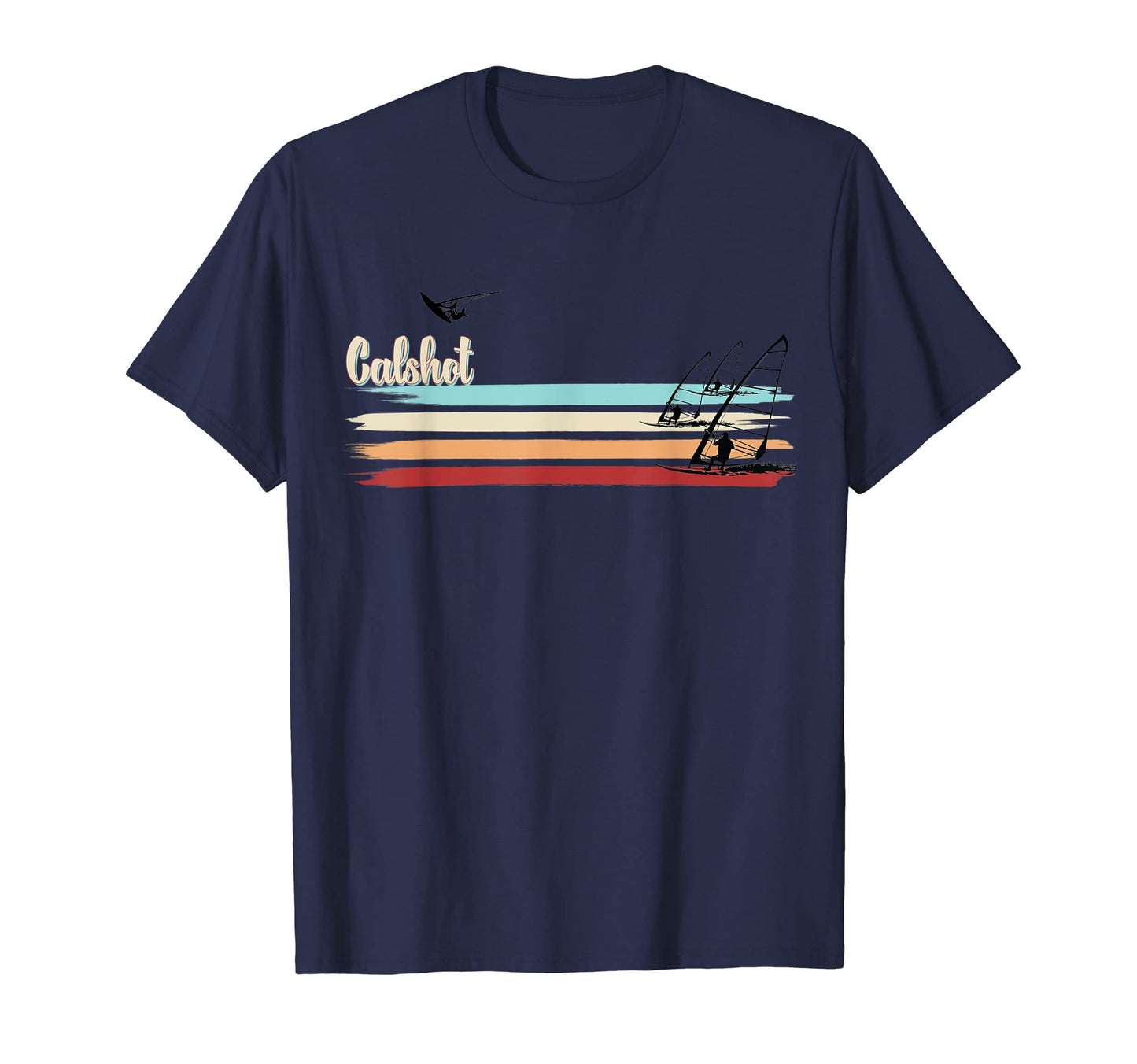 Calshot Windsurfing Stripe Racing T-Shirt - Aesthetic Graphic Unisex - T-Shirt, Sweatshirt, Hoodie