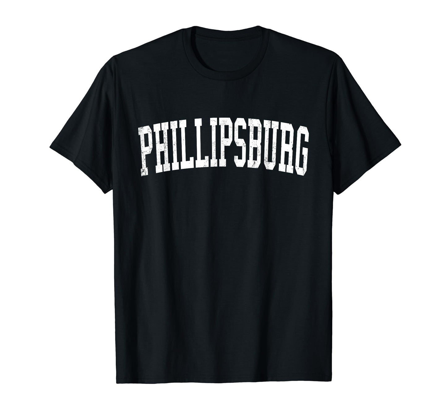 Phillipsburg Nj Distressed White Varsity T-Shirt - Graphic Print Men Women - T-Shirt, Sweatshirt, Hoodie