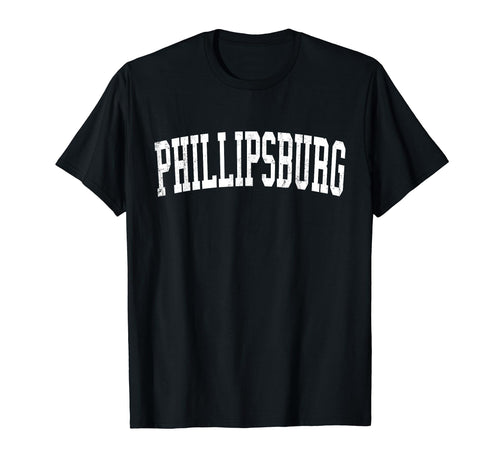 Phillipsburg Nj Distressed White Varsity T-Shirt - Graphic Print Men Women - T-Shirt, Sweatshirt, Hoodie