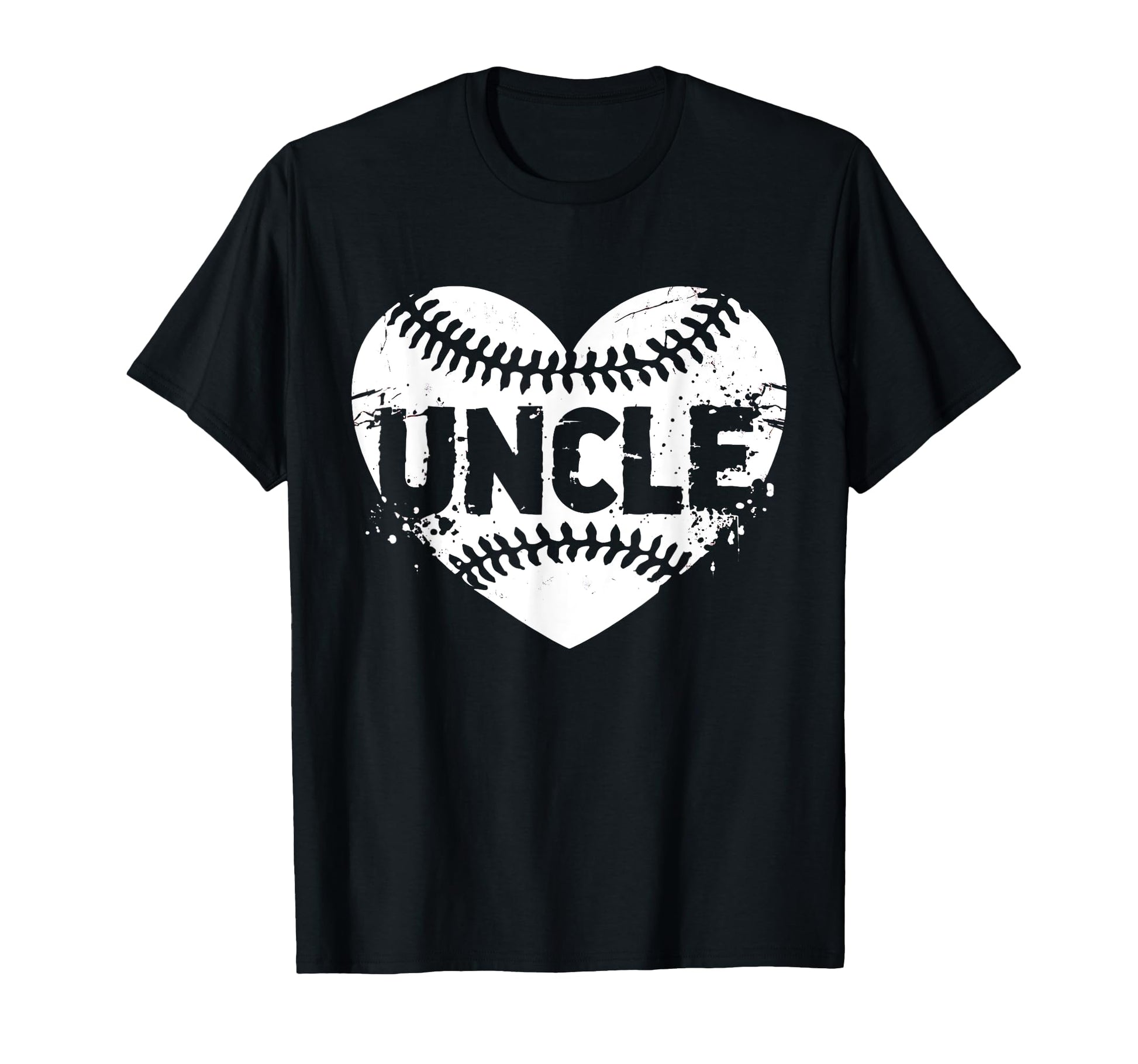 Uncle Baseball Heart T-Shirt - Graphic Print for Adults - T-Shirt, Sweatshirt, Hoodie