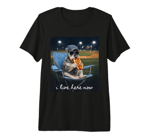 Funny Baseball Mom Schnauzer I Live T-Shirt - Streetwear Style for Adults - T-Shirt, Sweatshirt, Hoodie