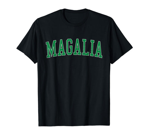 Magalia Ca Distressed Green Varsity T-Shirt - Casual Everyday Wear Unisex - T-Shirt, Sweatshirt, Hoodie
