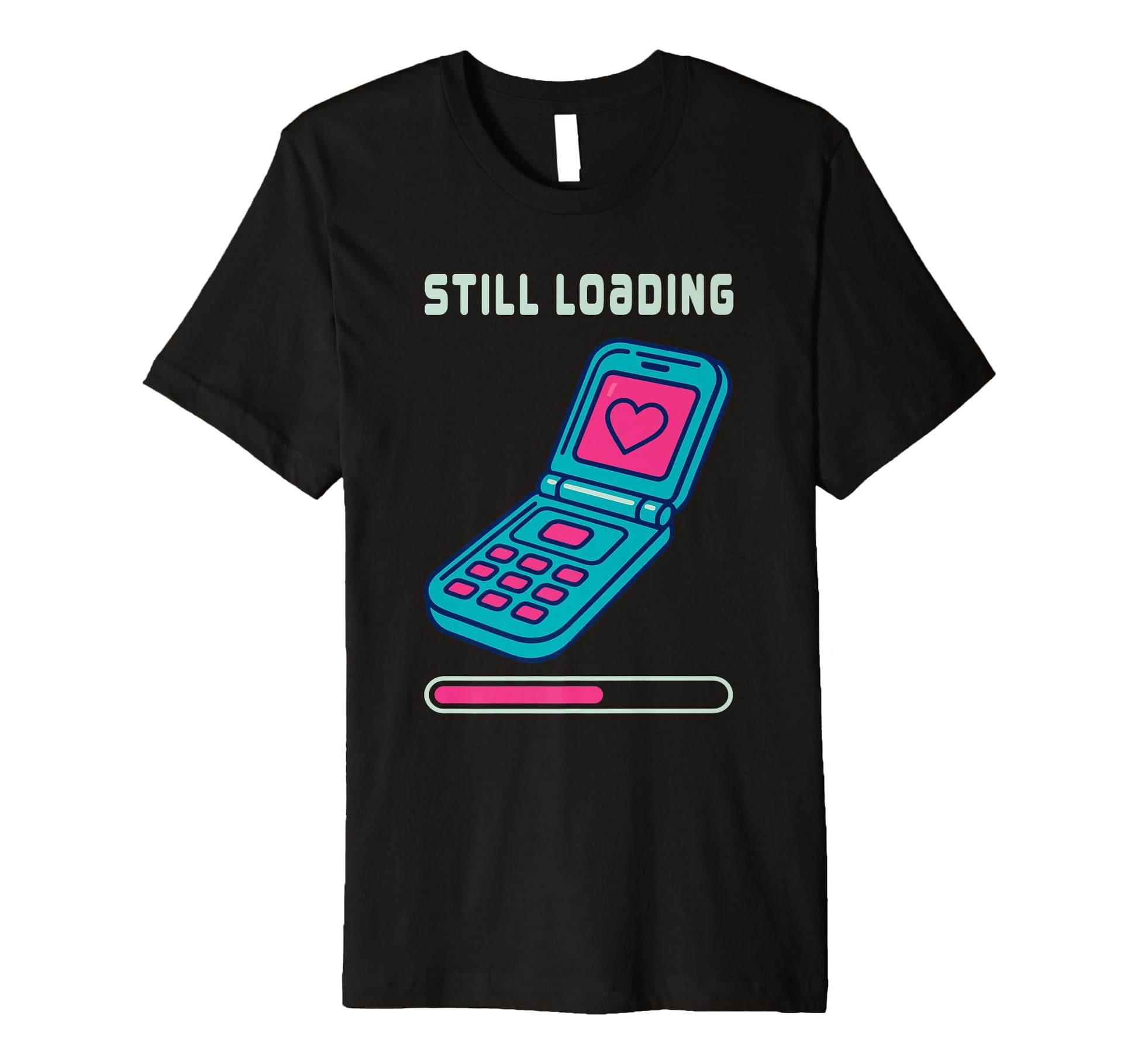 Y2K Flip Phone Still Loading T-Shirt - Aesthetic Graphic for Adults - T-Shirt, Sweatshirt, Hoodie