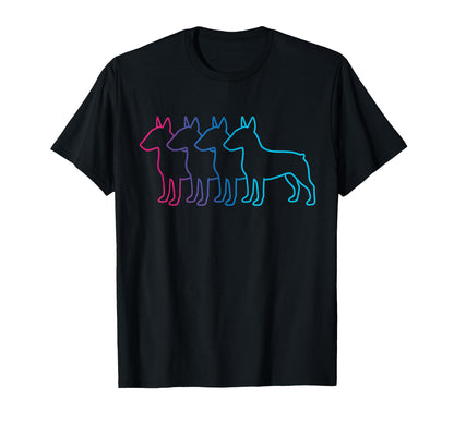 English Bull Terrier Silhouette T-Shirt - Novelty Apparel Men Women - T-Shirt, Sweatshirt, Hoodie