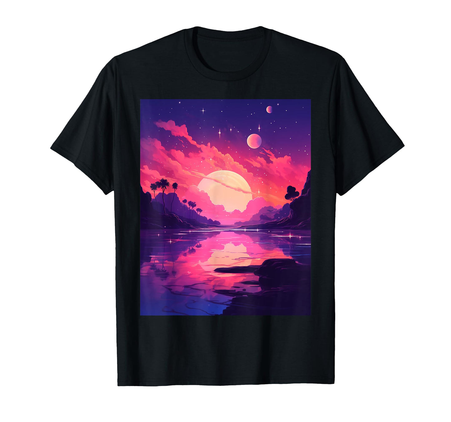 80S 90S Anime Manga Lofi Vaporwave T-Shirt - Custom Art Print Men Women - T-Shirt, Sweatshirt, Hoodie