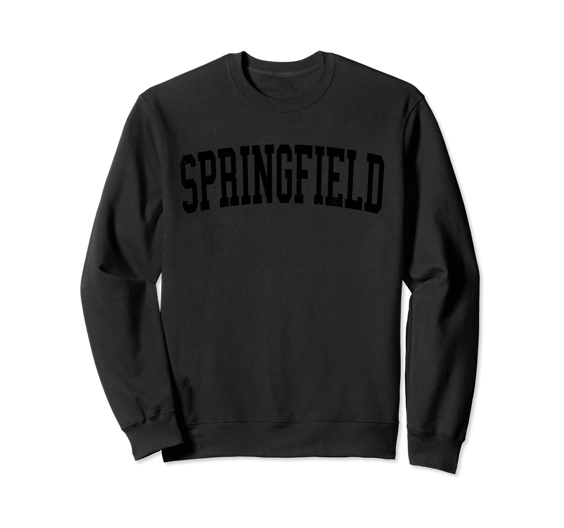 Springfield Ma Distressed Sweatshirt - Casual Everyday Wear Men Women - T-Shirt, Sweatshirt, Hoodie