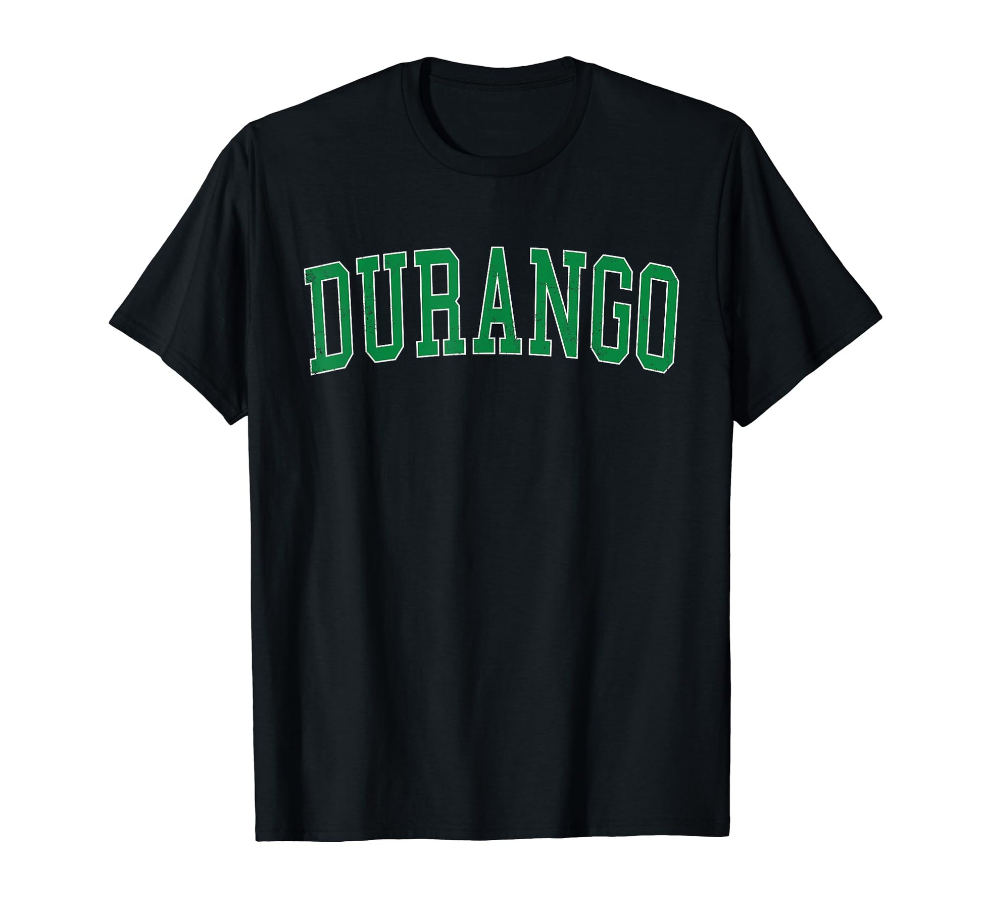 Durango Co Distressed Green Varsity T-Shirt - Aesthetic Graphic Men Women - T-Shirt, Sweatshirt, Hoodie
