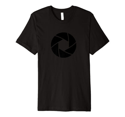 Minimalist Camera Shutter Simple T-Shirt - Novelty Apparel for Adults - T-Shirt, Sweatshirt, Hoodie