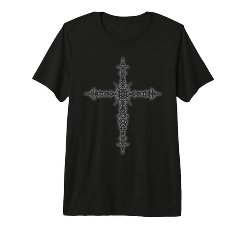 90S Y2K Goth Cross Alt Grunge Emo Tri T-Shirt - Novelty Apparel Men Women - T-Shirt, Sweatshirt, Hoodie