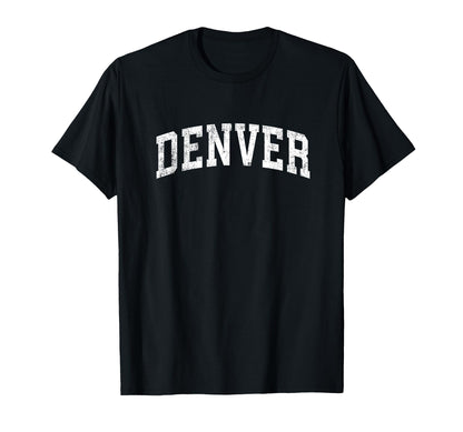 Denver Colorado Co Varsity Sports Text T-Shirt - Graphic Print Men Women - T-Shirt, Sweatshirt, Hoodie