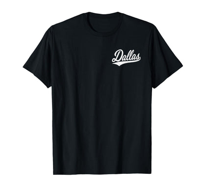 Dallas Texas Varsity Script Sports T-Shirt - Trendy Graphic for Adults - T-Shirt, Sweatshirt, Hoodie
