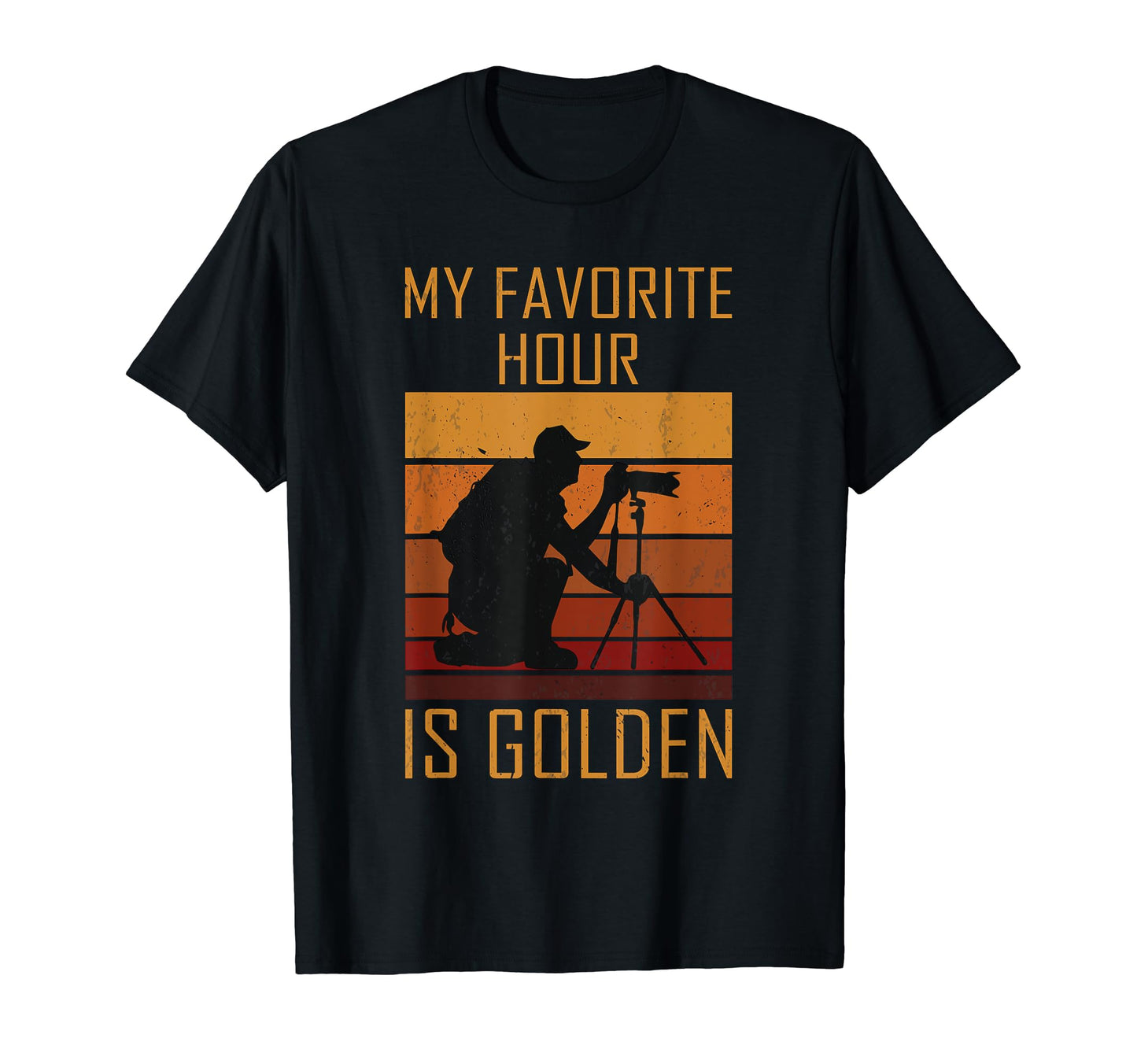 Photographer Golden Hour Camera My T-Shirt - Custom Art Print Men Women - T-Shirt, Sweatshirt, Hoodie