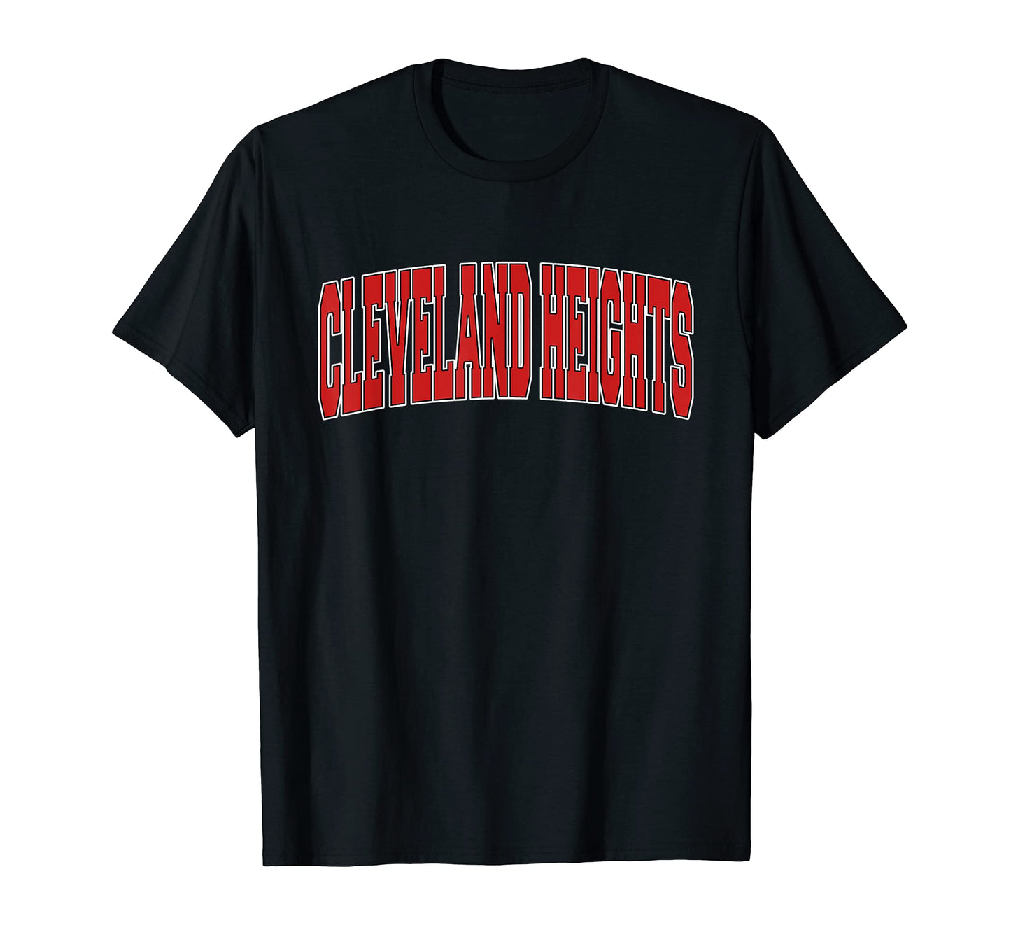 Cleveland Heights Oh Ohio Varsity T-Shirt - Minimalist Print for Adults - T-Shirt, Sweatshirt, Hoodie