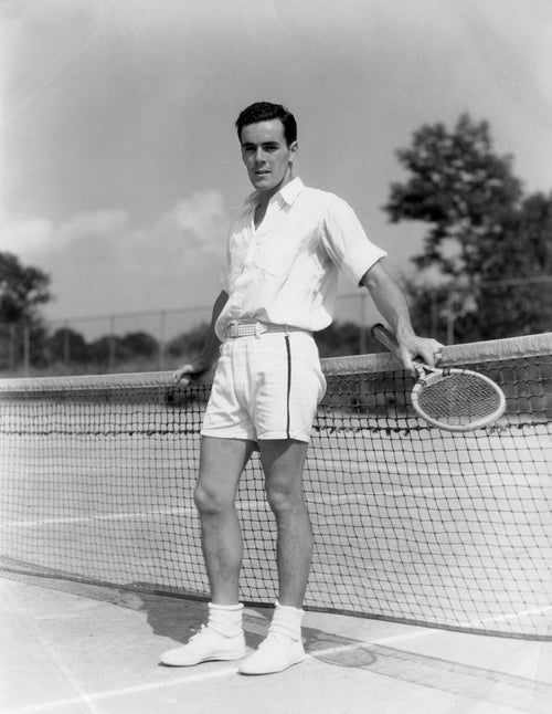 1930S Wearing Tennis Whites Standing Hoodie - Trendy Graphic Unisex - T-Shirt, Sweatshirt, Hoodie