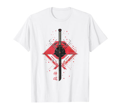 Anime Cyberpunk Samurai Grunge Vaporwave T-Shirt - Minimalist Print Unisex - T-Shirt, Sweatshirt, Hoodie