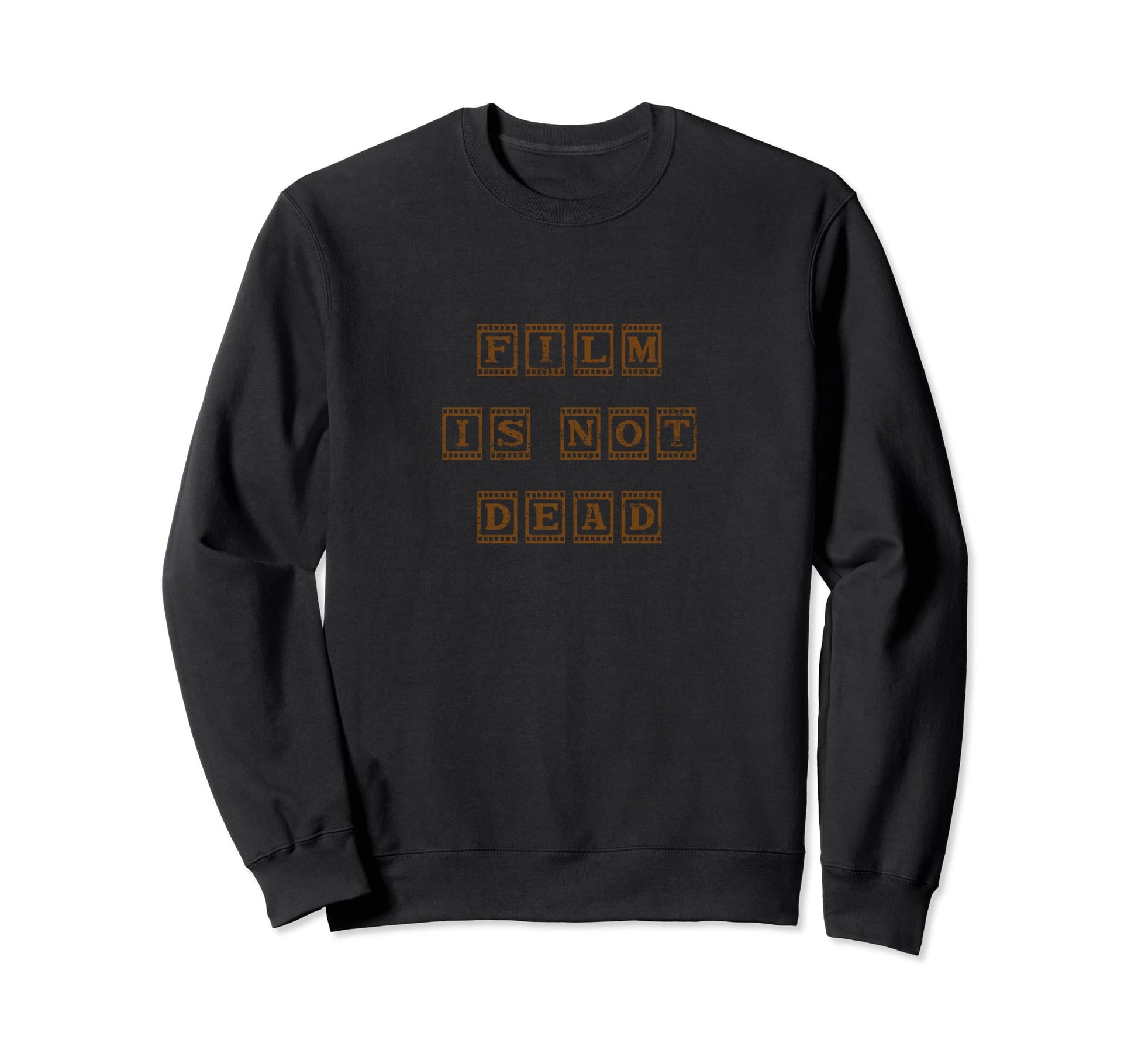 Film Is Not Dead Fun Camera Sweatshirt - Unique Graphic for Adults - T-Shirt, Sweatshirt, Hoodie