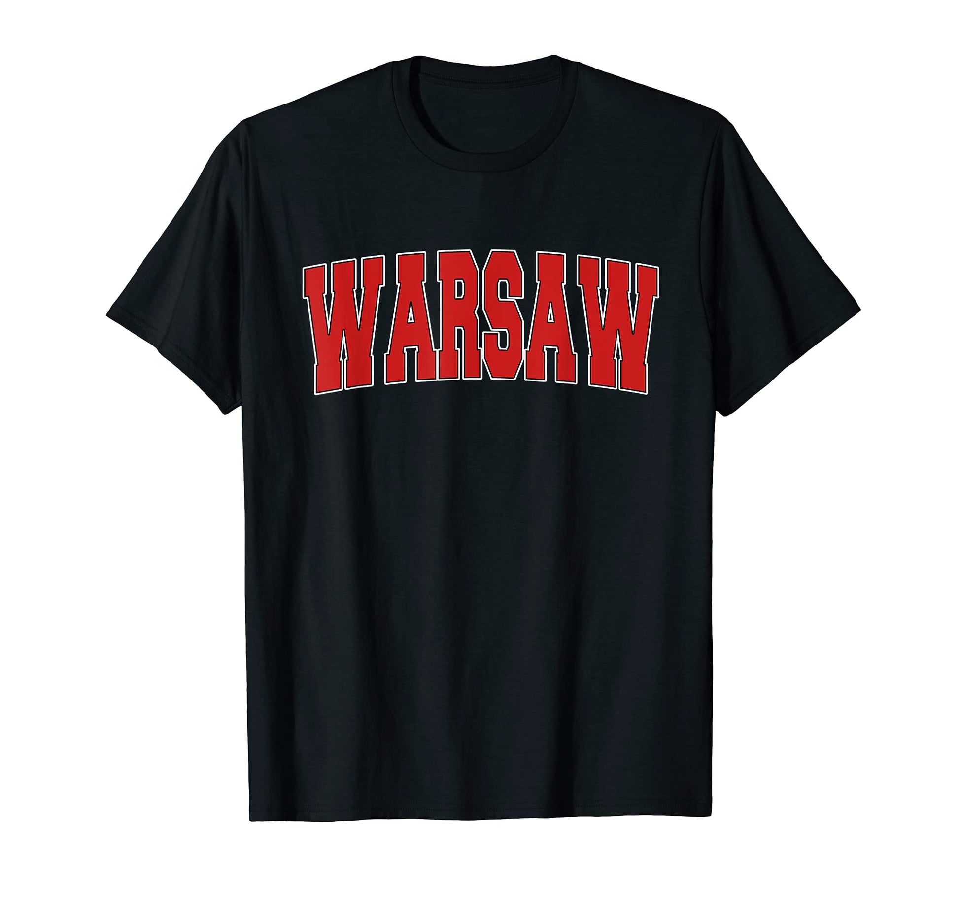 Warsaw Indiana Varsity Usa Sports T-Shirt - Custom Art Print Men Women - T-Shirt, Sweatshirt, Hoodie