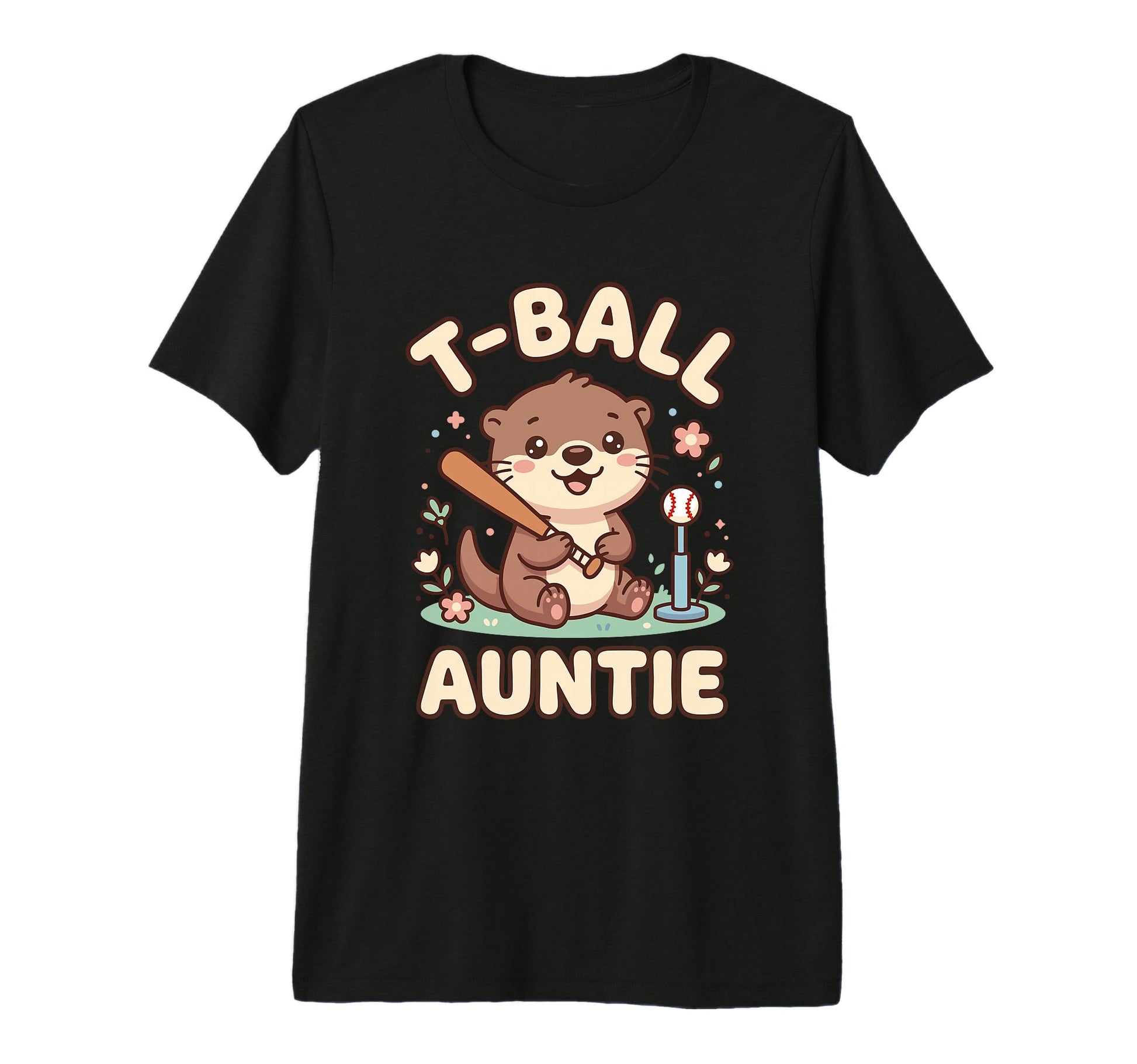 Funny T Ball Auntie Softball Ball T Ball T-Shirt - Custom Art Print Unisex - T-Shirt, Sweatshirt, Hoodie