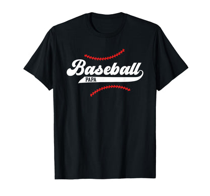 Baseball Papa Baseball Player Papa T-Shirt - Novelty Apparel for Adults - T-Shirt, Sweatshirt, Hoodie