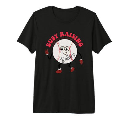 Busy Raising Ballers Fun Baseball Art Tri T-Shirt - Graphic Print Unisex - T-Shirt, Sweatshirt, Hoodie