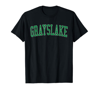 Grayslake Il Distressed Green Varsity T-Shirt - Unique Graphic Unisex - T-Shirt, Sweatshirt, Hoodie
