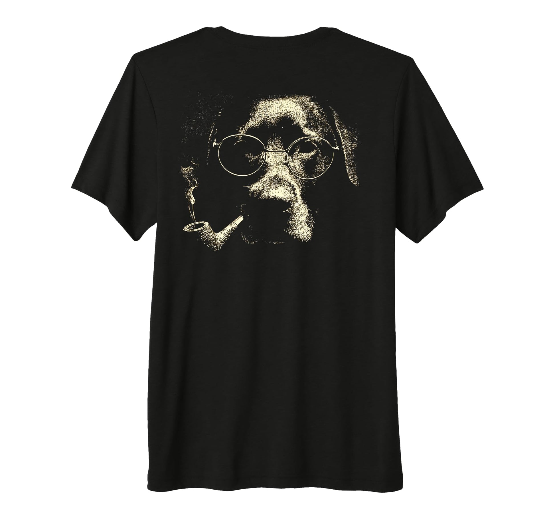 Labrador Retriever Glasses Smoking T-Shirt - Novelty Apparel for Adults - T-Shirt, Sweatshirt, Hoodie