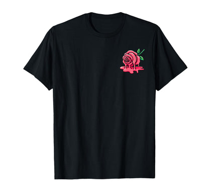 Melting Rose Aesthetic Vaporwave T-Shirt - Unique Graphic for Adults - T-Shirt, Sweatshirt, Hoodie