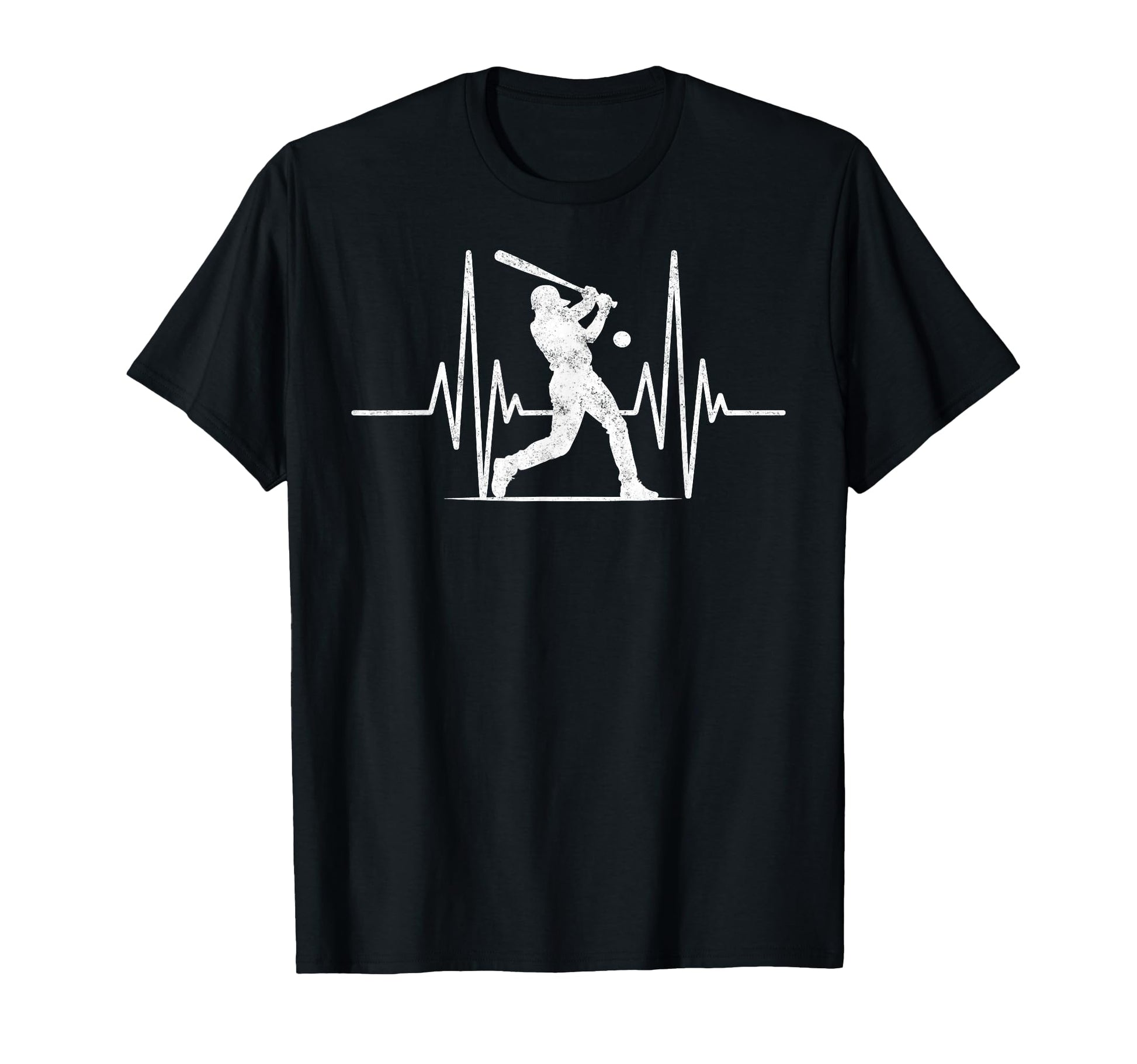 Baseball Player Heartbeat Coach Dad T-Shirt - Trendy Graphic Men Women - T-Shirt, Sweatshirt, Hoodie