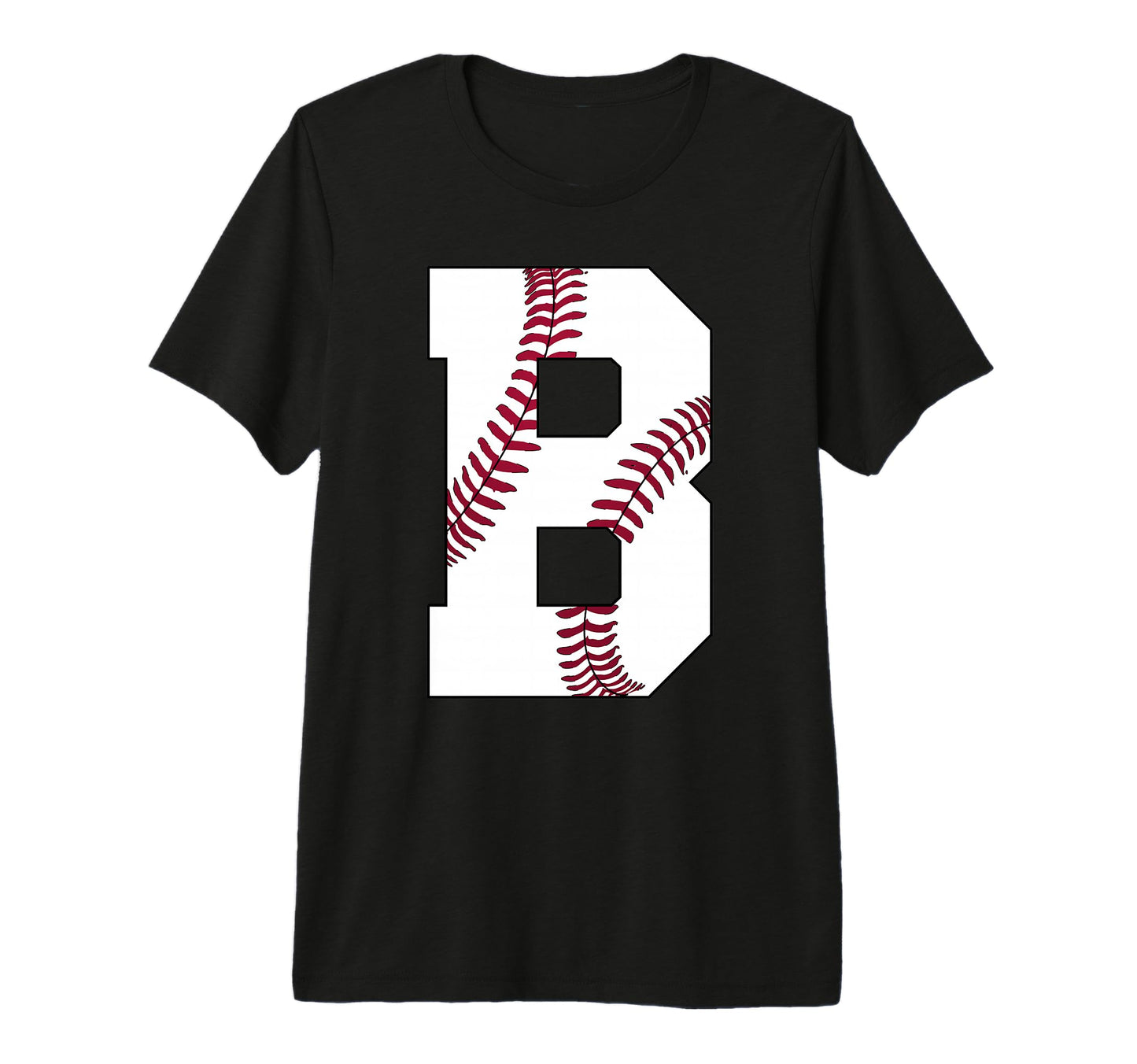 B Baseball Initial Personalized Letter T-Shirt - Novelty Apparel Unisex - T-Shirt, Sweatshirt, Hoodie