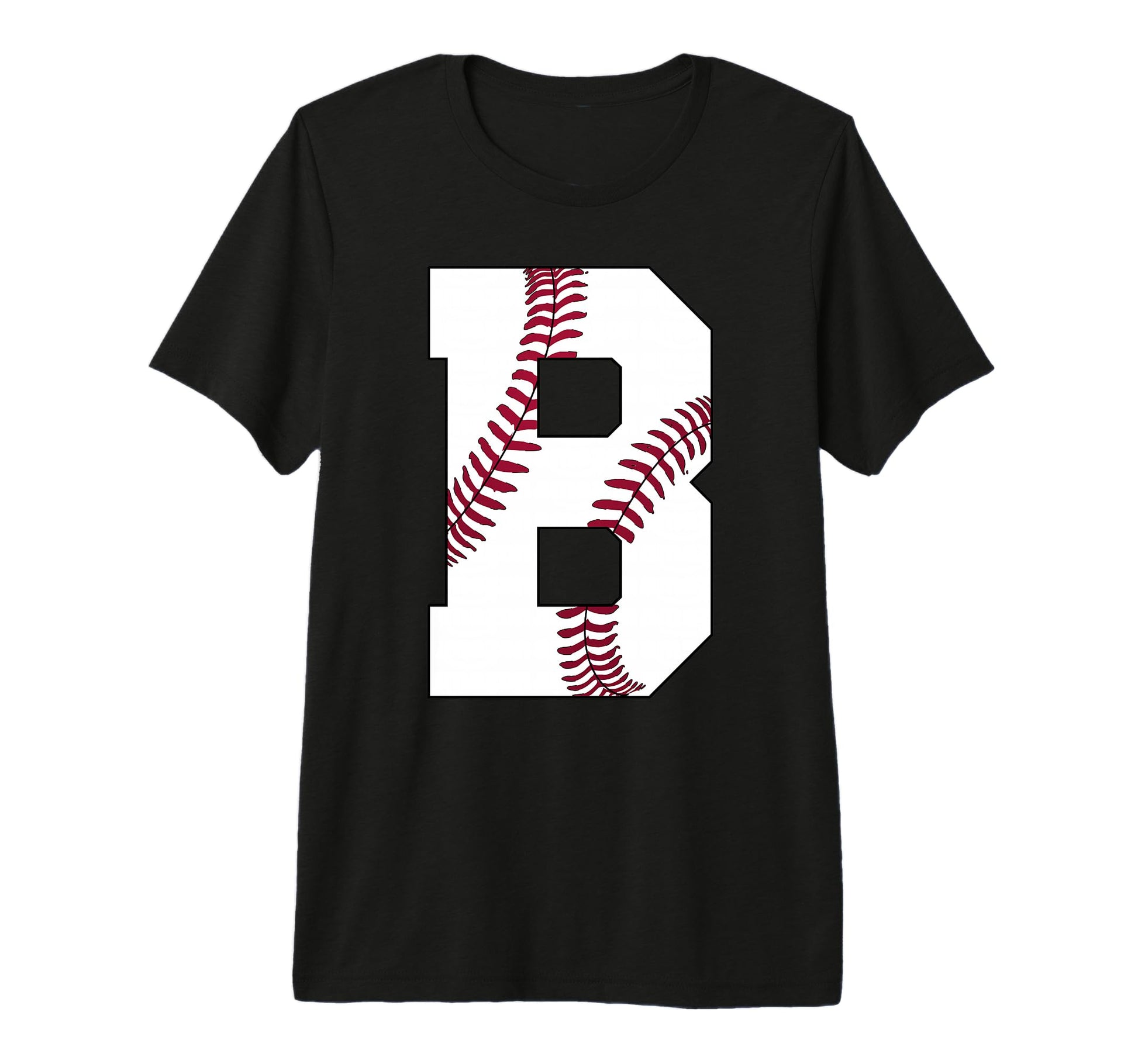 B Baseball Initial Personalized Letter T-Shirt - Novelty Apparel Unisex - T-Shirt, Sweatshirt, Hoodie