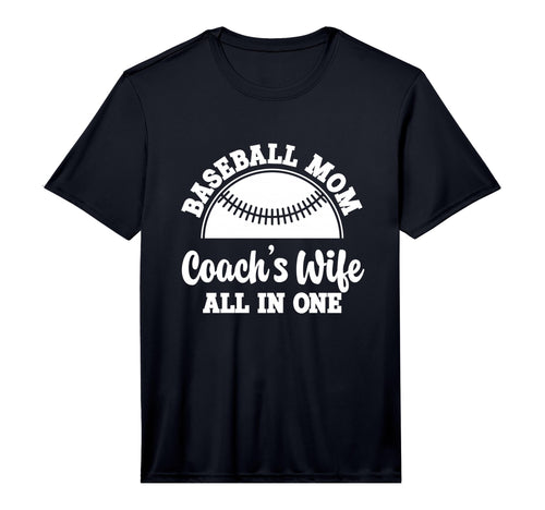 Mens Baseball Mom Coachs Wife All One T-Shirt - Trendy Graphic for Adults - T-Shirt, Sweatshirt, Hoodie
