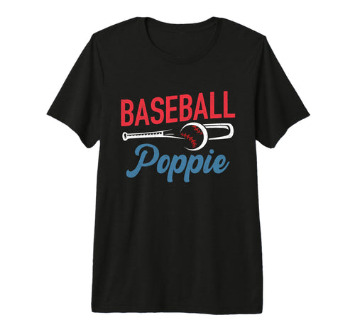 Mens Baseball Poppie Life Happy Fathers T-Shirt - Novelty Apparel Unisex - T-Shirt, Sweatshirt, Hoodie