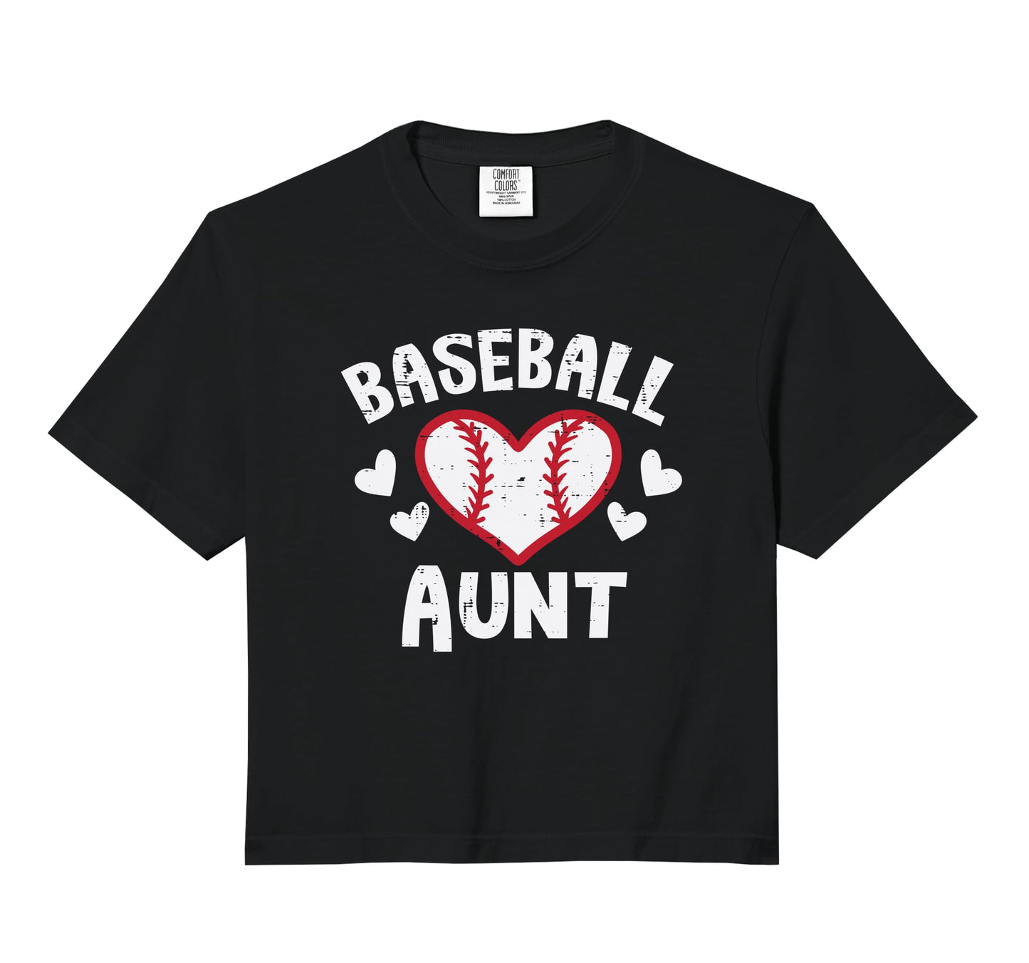 Baseball Aunt Heart Family Matching Aunty Hoodie - Trendy Graphic Unisex - T-Shirt, Sweatshirt, Hoodie