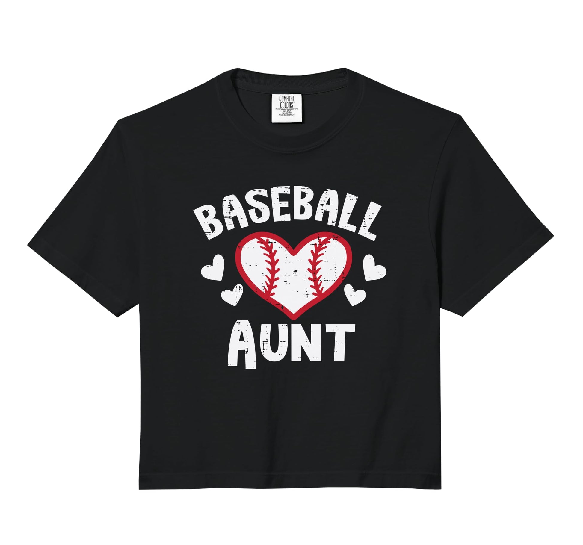 Baseball Aunt Heart Family Matching Aunty Hoodie - Trendy Graphic Unisex - T-Shirt, Sweatshirt, Hoodie